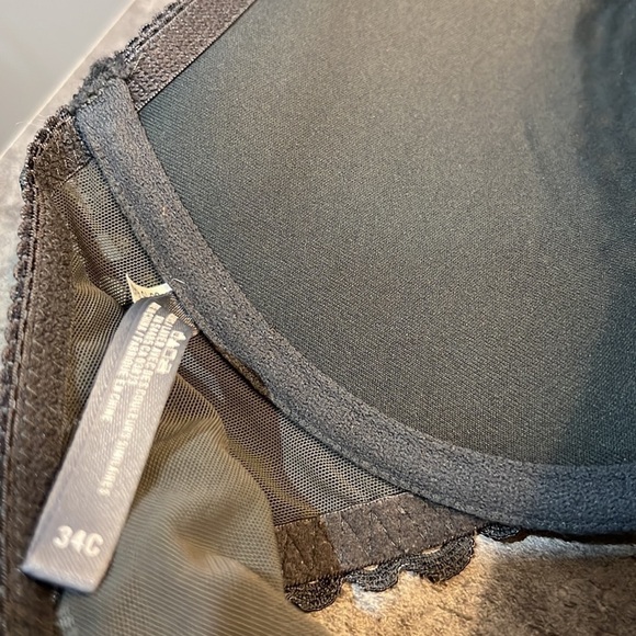 Aerie Gray Lace Bra 34 C - Picture 7 of 8